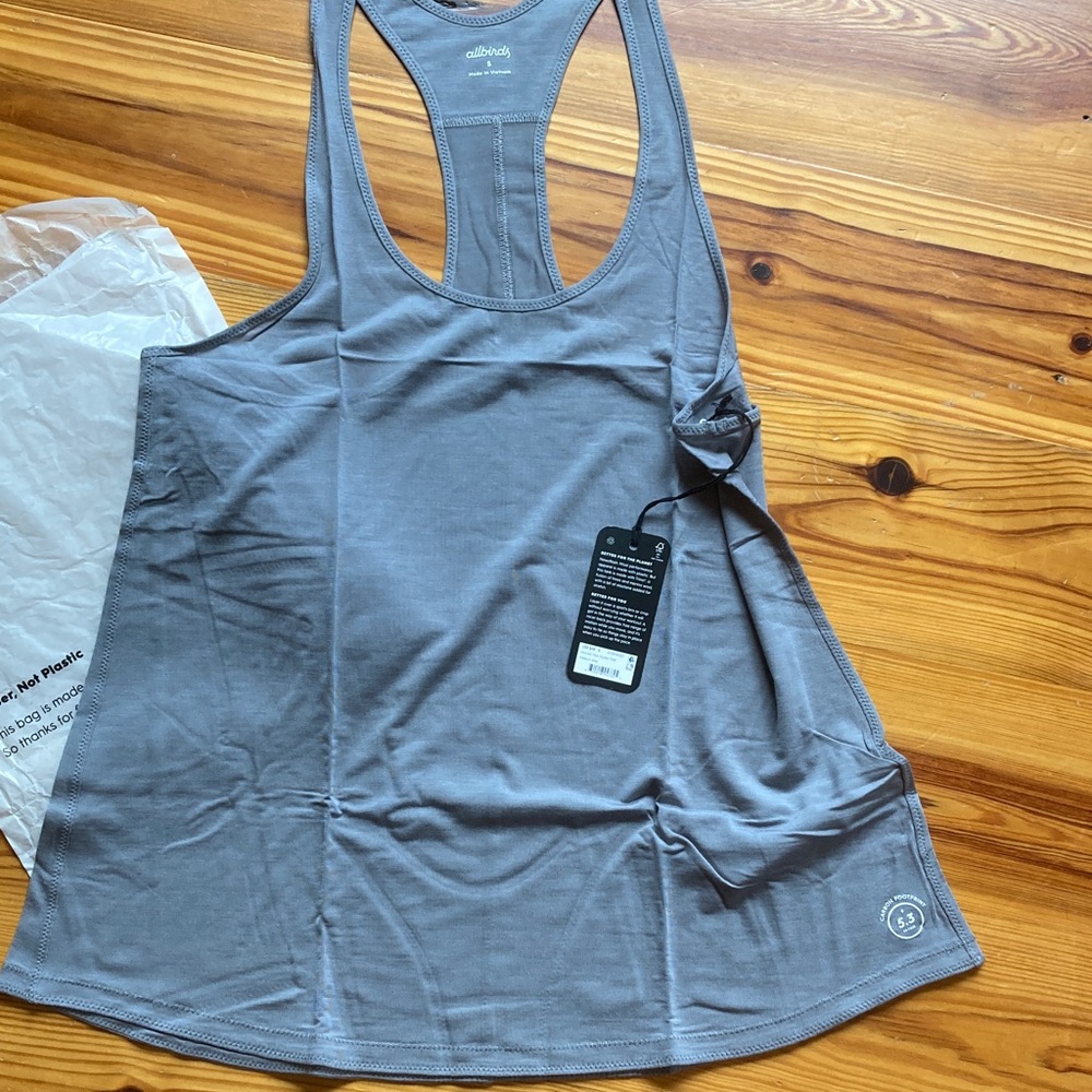 Allbirds Gray Flow Studio Racerback Tank Top